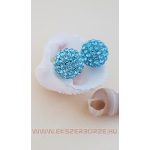 Swarovski kristályos ezüst fülbevaló