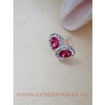 Swarovski kristályos ezüst fülbevaló 
