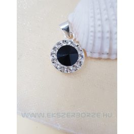 Swarovski kristályos ezüst medál