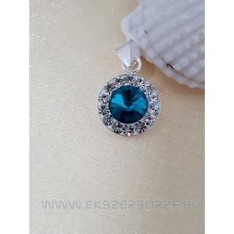 Swarovski kristályos ezüst medál