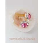 Swarovski kristályos ezüst fülbevaló