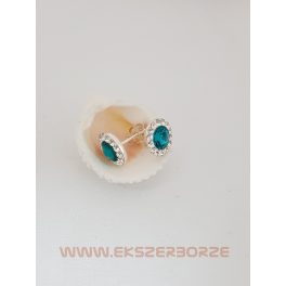 Swarovski kristályos ezüst  fülbevaló
