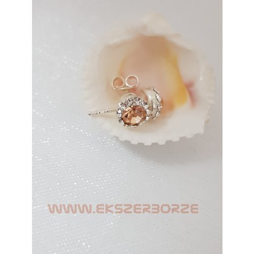 Swarovski kristályos ezüst fülbevaló