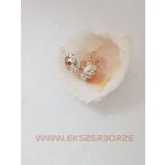 Swarovski kristályos ezüst fülbevaló
