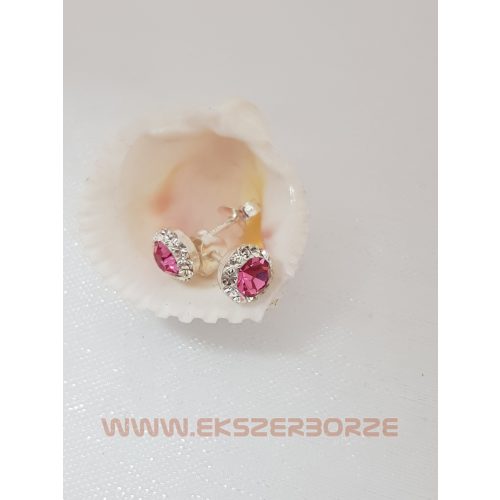 Swarovski kristályos ezüst fülbevaló