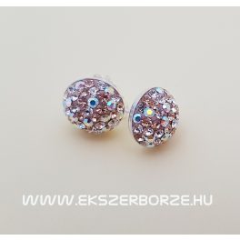 Swarovski kristályos ezüst fülbevaló