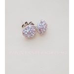 Swarovski kristályos ezüst fülbevaló