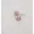Swarovski kristályos ezüst fülbevaló-pezsgő színű