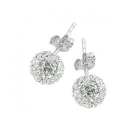 Fehér Swarovski kristályos fülbevaló