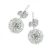 Fehér Swarovski kristályos fülbevaló