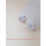 Fehér Swarovski kristályos fülbevaló