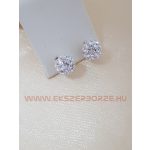 Fehér Swarovski kristályos fülbevaló