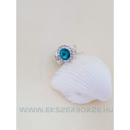 Swarovski kristályos ezüst fülbevaló