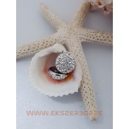 Swarovski kristályos ezüst fülbevaló