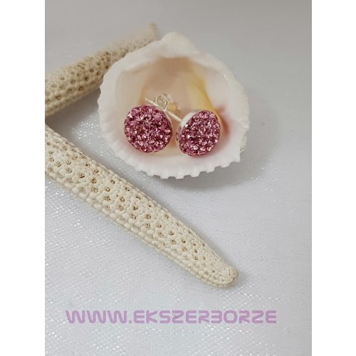 Swarovski kristályos ezüst fülbevaló