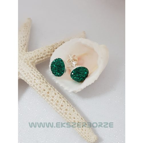 Swarovski kristályos ezüst fülbevaló