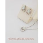 Ezüst opál köves ékszer szett