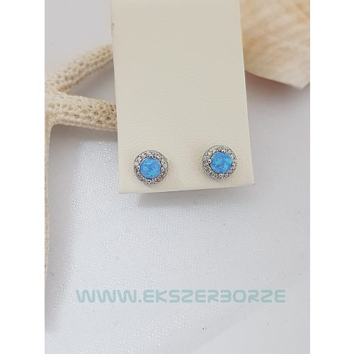 Különleges opálköves  ezüst fülbevaló