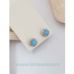 Különleges opálköves  ezüst fülbevaló