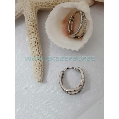 Cirkónia köves fülbevaló 