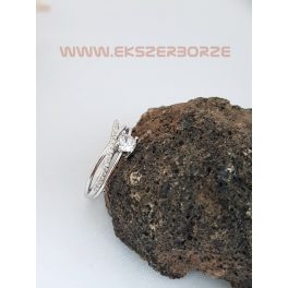 Cirkónia köves női ezüst gyűrű