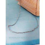 Csillogó ezüst nyaklánc