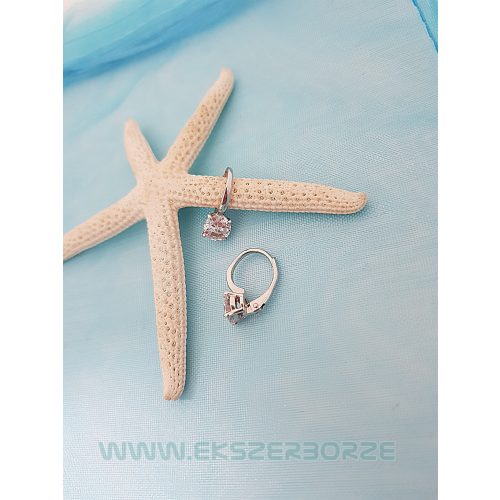  Ezüst fülbevaló  kövekkel