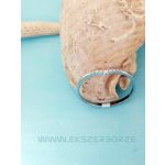 Ezüst gyűrű cirkónia kövekkel