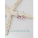 Beakasztós köves ezüst fülbevaló