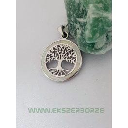 Életfa ezüst medál opállal 