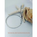 Ezüst karika fülbevaló .