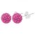 Pink Swarovski kristályos fülbevaló