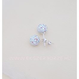 Swarovski kristályos ezüst fülbevaló-sarki fény