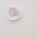 Swarovski kristályos ezüst fülbevaló-sarki fény
