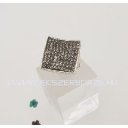 Swarovski kristályos ezüst gyűrű-homorú