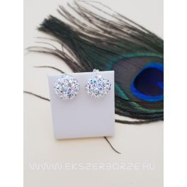 Swarovski kristályos ezüst fülbevaló-sarki fény