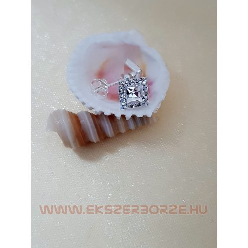 Swarovski kristályos ezüst fülbevaló 
