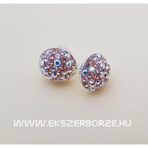 Különleges szín összeállítású Swarovski kristályos fülbevaló