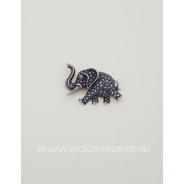 Markazit köves ezüst bross