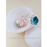 Swarovski kristályos ezüst fülbevaló