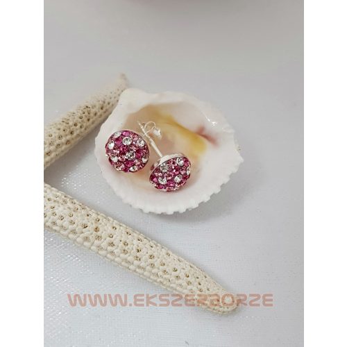 Swarovski kristályos ezüst fülbevaló