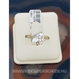 Arany eljegyzési gyűrű cirkónia kövekkel
