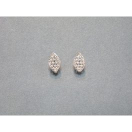 Fehérarany gyémántvésett franciakapcsos fülbevaló
