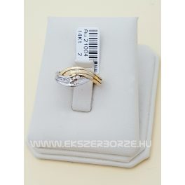 Két színű női arany gyűrű