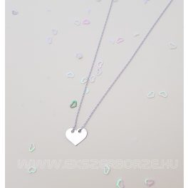 Szíves fehérarany nyaklánc