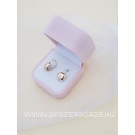 Lencse alakú kapcsos arany fülbevaló