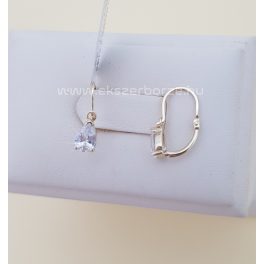 Fehér köves lányka/kislány arany fülbevaló