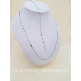   Fehérarany nyaklánc és karkötő különleges fényes betétekkel