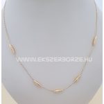 Sárga és fehérarany nyakék