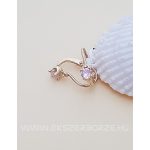 Zöld,málna, világoskék, rózsaszín köves babafülbevaló